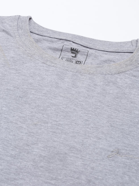 Grey & Black Solid Lounge Wear